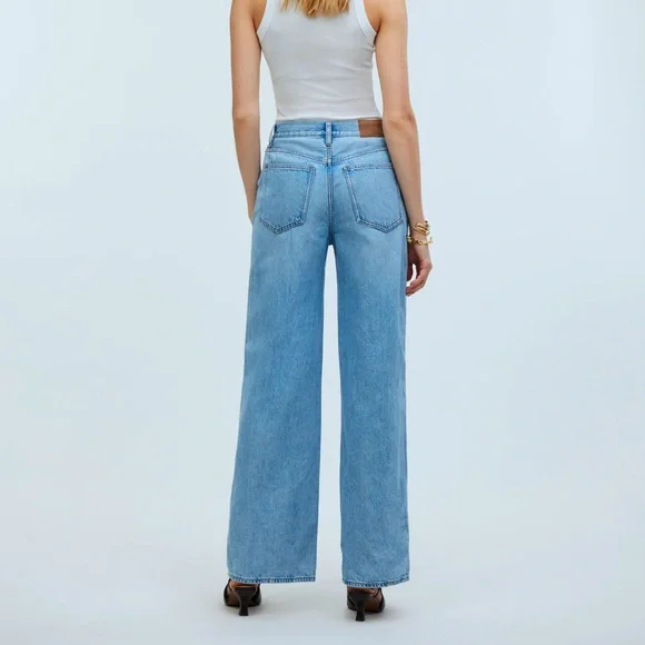 Madewell Tall Superwide-Leg Jeans in Ahern Wash: Airy Denim Edition 28T - Picture 3 of 10